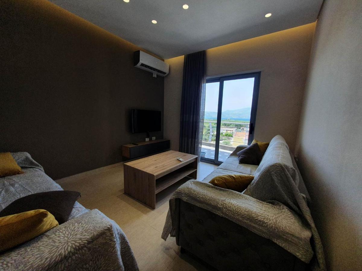 Mountain Meets Sea-Spectacular View In Orikum Apartment Buitenkant foto