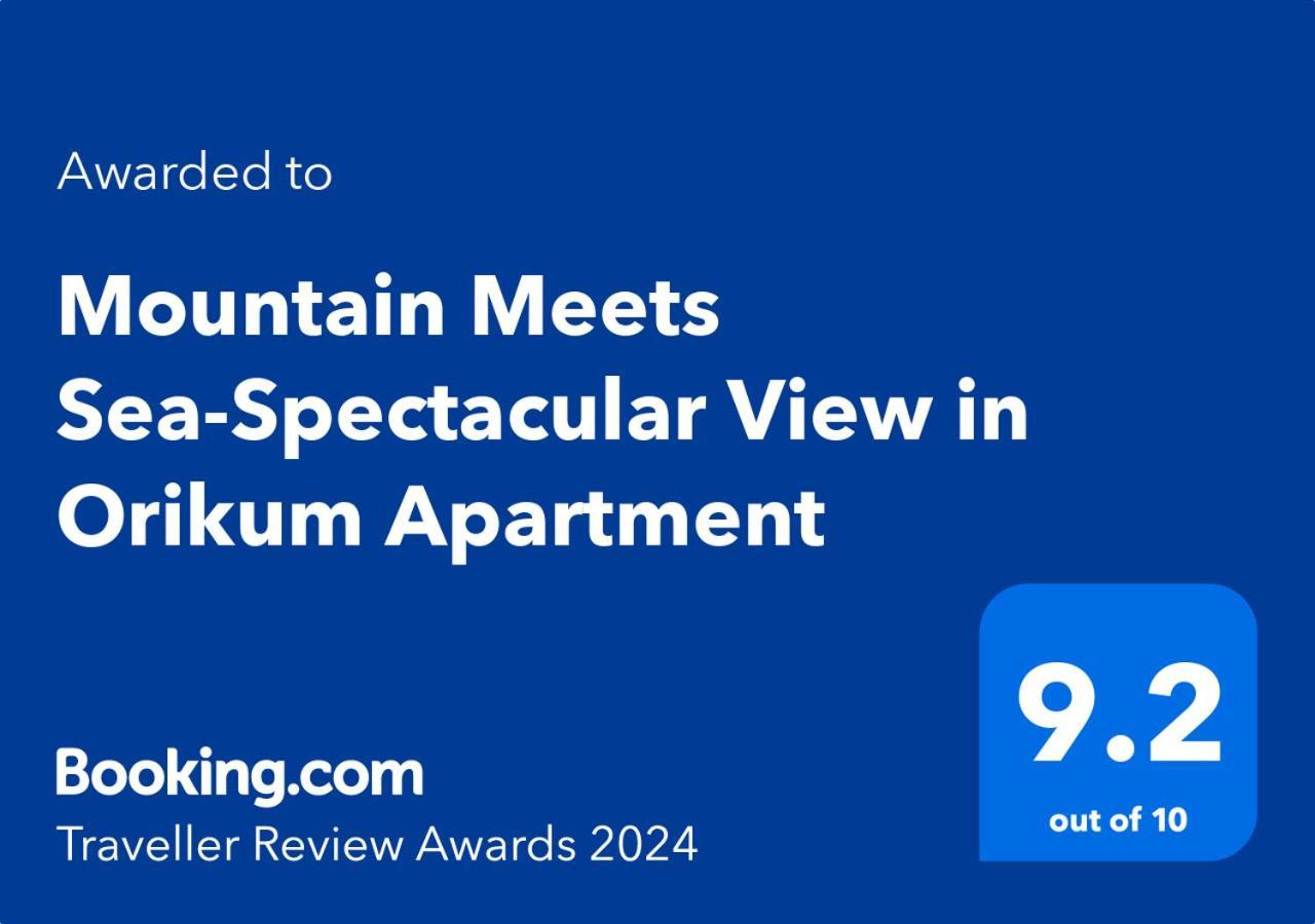 Mountain Meets Sea-Spectacular View In Orikum Apartment Buitenkant foto